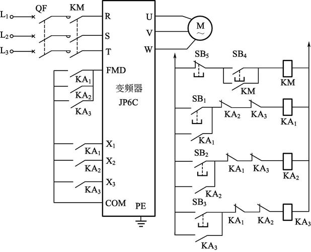 變頻器控制原理圖和回路，變頻器控制原理圖解析