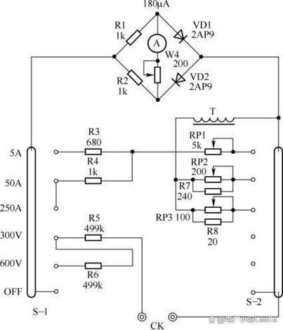 鉗形表電路圖講解